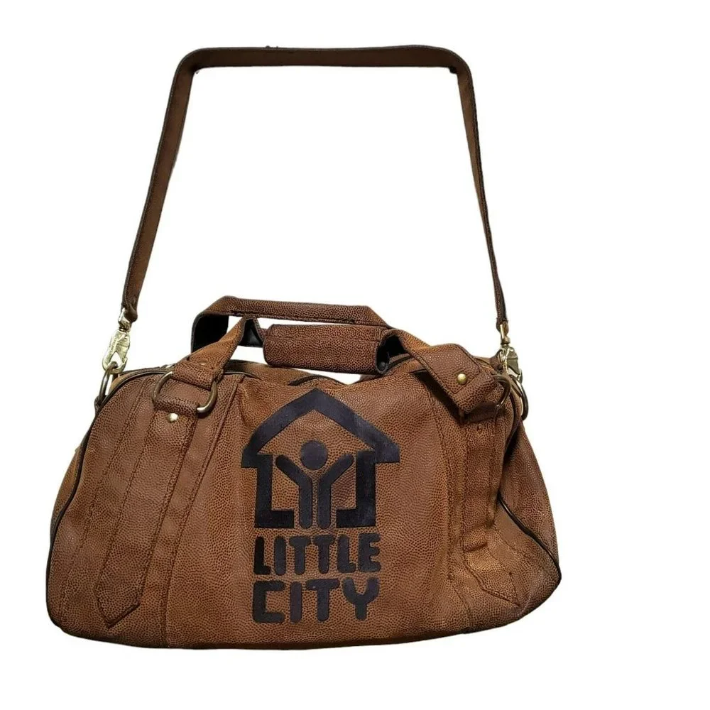 Vintage Belding Sports Duffel‎ Bag Basketball Exterior Little City